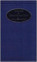 Outlines of Ceylon history by Donald Obeyesekere