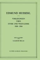Cover of: Husserliana: gesammelte Werke