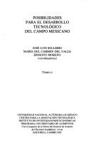 Cover of: Posibilidades para el desarrollo tecnológico del campo mexicano