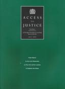 Access to justice by Sir Harry Woolf