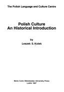 Cover of: Polish culture: an historical introduction