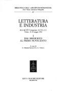 Cover of: Letteratura e industria by Associazione internazionale per gli studi di lingua e letteratura italiana. Congresso