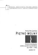 Cover of: Piętno wojny by Anna Reczyńska