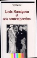 Cover of: Louis Massignon et ses contemporains