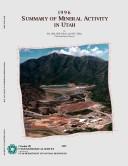 Cover of: 1996 summary of mineral activity in Utah by Roger L. Bon
