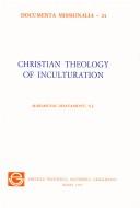 Cover of: Christian theology of inculturation