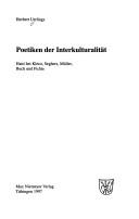 Cover of: Poetiken der Interkulturalität: Haiti bei Kleist, Seghers, Müller, Buch und Fichte