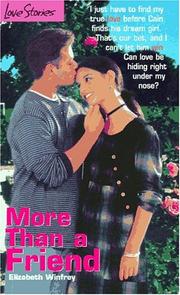 Cover of: More Than a Friend (Love Stories)