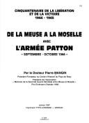 Cover of: De la Meuse à la Moselle avec l'armée Patton by Pierre Mangin