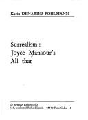 Cover of: Surrealism: Joyce Mansour's All that