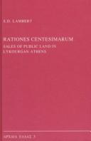 Cover of: Rationes Centesimarum: sales of public land in Lykourgan Athens