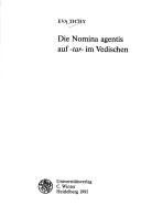 Cover of: Die Nomina agentis auf -tar- im Vedischen