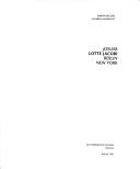 Cover of: Atelier Lotte Jacobi, Berlin, New York