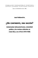 Cover of: Un continente, una nación? by Jussi Pakkasvirta