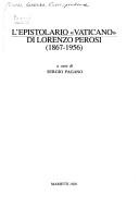 Cover of: L' epistolario "vaticano" di Lorenzo Perosi (1867-1956)