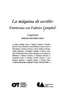 Cover of: La máquina de escribir by Federico Campbell