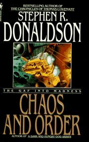 Cover of: Chaos and Order by Stephen R. Donaldson