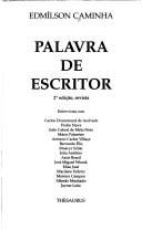 Cover of: Palavra de escritor