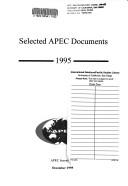 Cover of: Selected APEC documents, 1995. | 