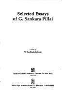 Cover of: Selected essays of G. Sankara Pillai