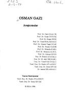 Cover of: Osman Gazi: araştırmalar