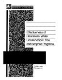 Effectiveness of residential water conservation price and nonprice programs by Ari M. Michelsen