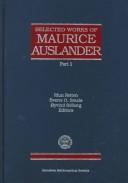 Cover of: Selected works of Maurice Auslander