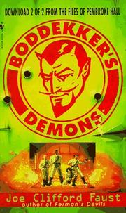 Cover of: Boddekker's Demons