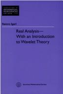 Cover of: Real analysis | S. Igari
