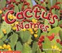 Cover of: Cactus names