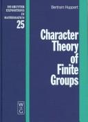 Cover of: Character theory of finite groups