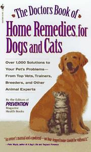 The Doctors Book of Home Remedies for Dogs and Cats by Prevention Magazine Editors