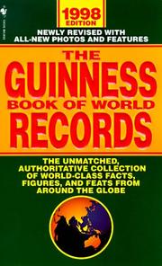 Cover of: The Guinness Book of World Records 1998 (Guinness Book of Records, 1998)