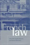 Principles of French law by Bell, John