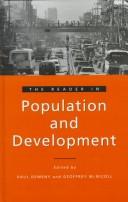 Cover of: The reader in population and development by edited by Paul Demeny and Geoffrey McNicoll.