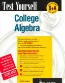 Cover of: College algebra by Joan Van Glabek