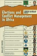 Cover of: Elections and conflict management in Africa