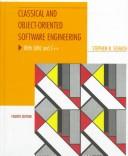 Cover of: Classical and object-oriented software engineering with UML and C++ by Stephen R. Schach