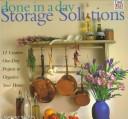 Cover of: Storage solutions