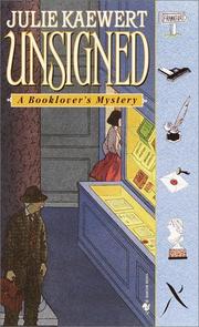 Cover of: Unsigned: a booklover's mystery