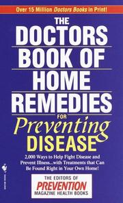 Cover of: The Doctors Book of Home Remedies for Preventing Disease by Prevention Magazine Editors