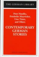 Cover of: Contemporary German stories