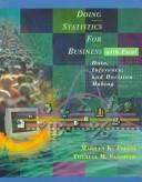 Cover of: Doing statistics for business with Excel by Marilyn K. Pelosi