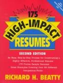 175 high-impact resumes by Richard H. Beatty