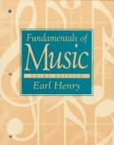 Cover of: Fundamentals of music