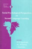 Cover of: Social psychological perspectives on second language learning