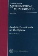 Cover of: Analytic functionals on the sphere