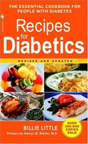 Cover of: Recipes for Diabetics by Billie Little