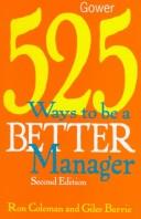 525 ways to be a better manager by Ron Coleman