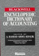 Cover of: The Blackwell encyclopedic dictionary of accounting